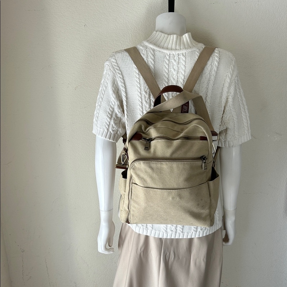 Antik Kraft Beige Backpack for Men